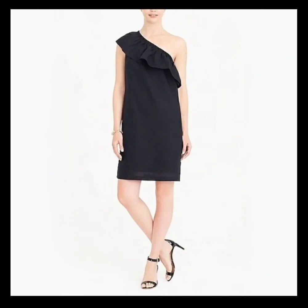 J Crew One Shoulder Linen Dress - Picture 6 of 6